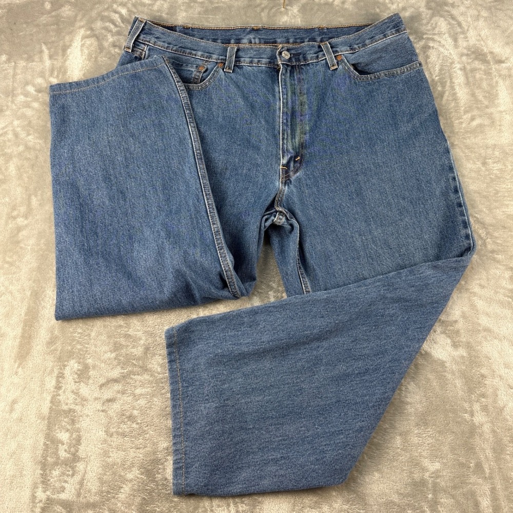 Levi's Jeans Mens 40x30 550 Relaxed Fit Blue Tapered Leg Denim EUC